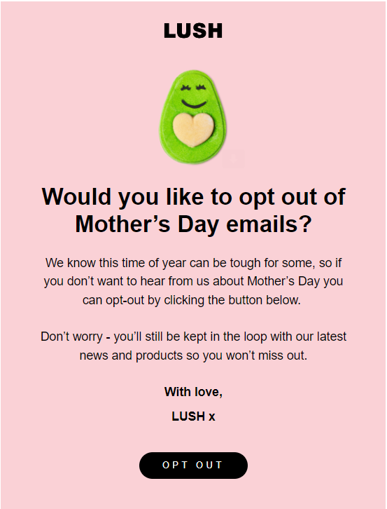 mother's day email essay